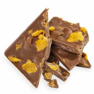 Handmade Toasted Flakes Slab made with premium milk chocolate and gluten-free cornflakes, offering a unique crunchy breakfast-inspired treat.
