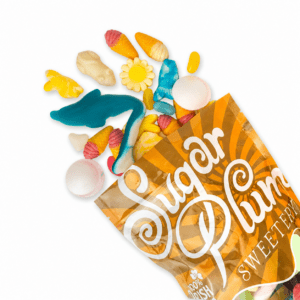 Plain Mix pick and mix sweets featuring a colourful assortment of classic gummy and jelly favourites from Sugar Plum Sweetery