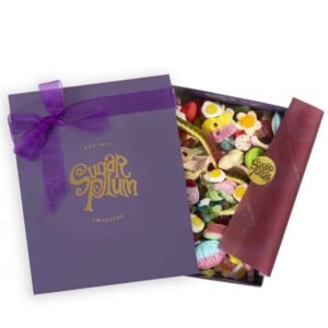 Customizable 1kg 'Create Your Own Box' filled with your choice of 10 varieties from an extensive range of 65+ top-quality Pick & Mix sweets. Options include delights like Bon Bons, Fizzy Colas, and Watermelons. The box caters to various dietary preferences, including vegetarian, vegan, and gluten-free. More than just a treat, it's an invitation to craft your own candy wonderland, perfect for gifting or personal indulgence.