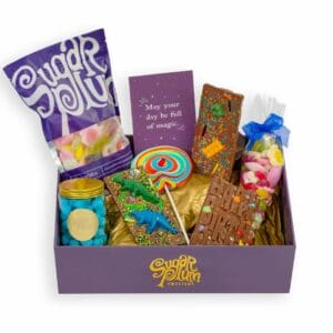 Our Celebration Delights Hamper, the perfect gift for someone's birthday. Brim full with homemade Irish chocolate and pick and mix sweets. Delivery available nationwide.