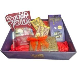 The Sugar Plum Valentines Hamper, the perfect Valentines gift. From the creators of the viral Chocolate Dubai Bar. Delivery available nationwide.