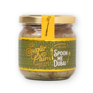 Spoon Me Dubai dessert layered with pistachio cream, crispy kataifi pastry and smooth milk chocolate from Sugar Plum Sweetery