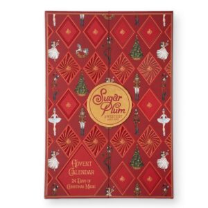 Front packaging of the Sugar Plum Sweetery Christmas Chocolate Advent Calendar
