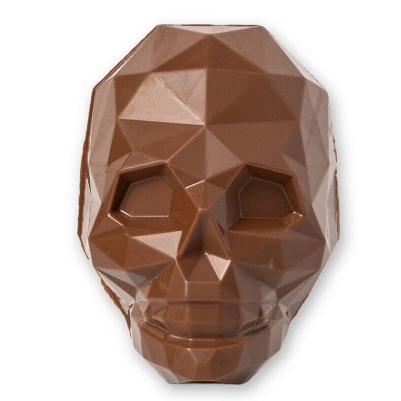 Halloween Bash Skull chocolate treat, a spooky seasonal gift from Sugar Plum Sweetery