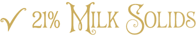 21% milk solids